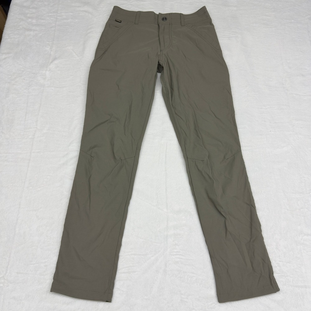 Kuhl Pants Mens 28x30 Tan Cargo Nylon Lightweight Hiking Trekking Casual